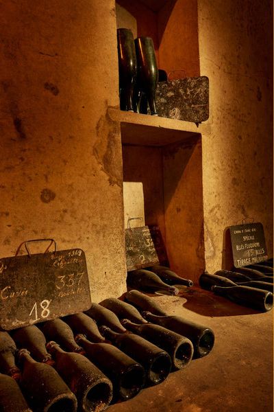 Champagne Abelé 1757: Lagerraum im Keller
