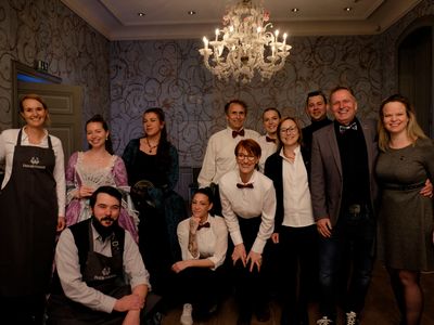 Das Organisationsteam vom Schloss Benrath Champagner Dinner | Foto: Stiftung Schloss und Park Benrath